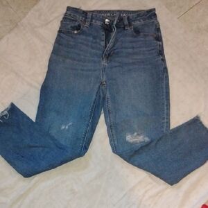 American Eagle Outfitters Blue Ankle & Cropped Jeans